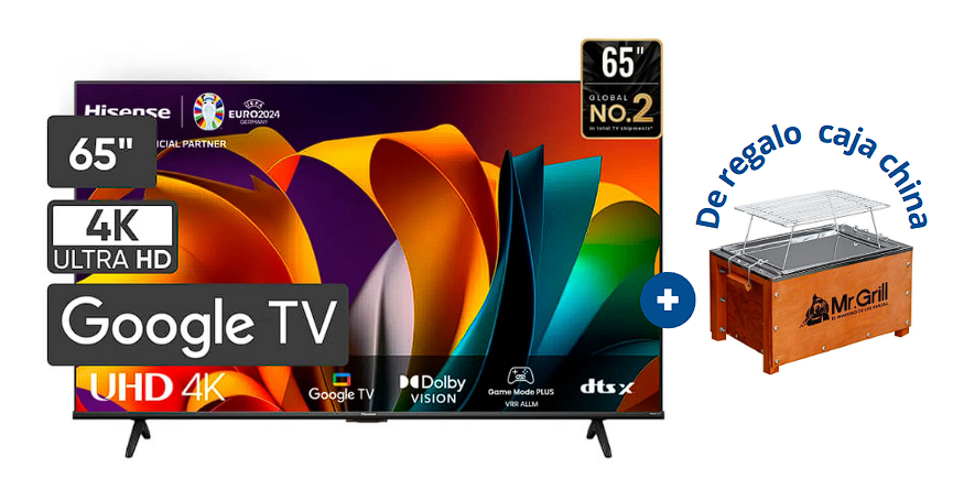 Televisor HISENSE 65" UHD 4K Smart GOOGLE TV VOICE CONTROL - 65A6NA 