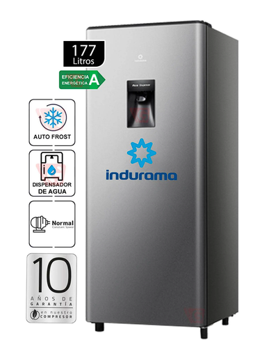 Refrigeradora Indurama 289 Plateado 177 Lts - RI289