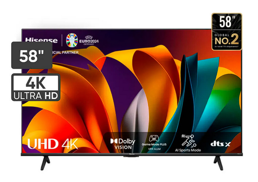 Televisor HISENSE 58" UHD 4K Smart 58A6N Vidaa