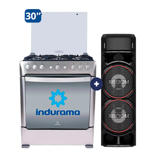 Cocina Indurama 30'' 6 Hornillas Parma Con Conexión + Equipo de Sonido LG XBOOM Bluetooth - Modelo RN9 - 4506419-5