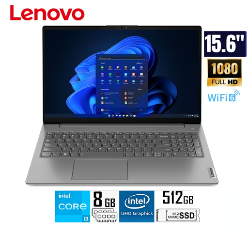 LAPTOP LENOVO V15 G3 IAP 15.6'' FHD Intel® Core™ I3-1215U  8GB 256GB SSD WINDOWS 11 HOME IRON GREY