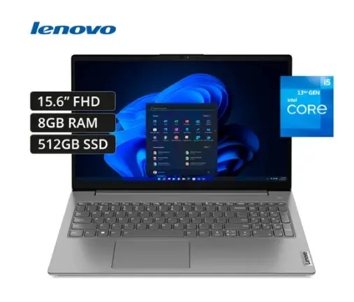 LAPTOP LENOVO V15 G4 IRU, 15.6" INTEL CORE I5 13420H, 8GB, 512GB SSD, Intel® UHD Graphics for 13th Gen Intel®, WINDOWS 11, IRON GREY 