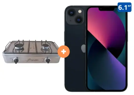 COCINA "SUPERIOR" DE MESA 2 HORNILLAS, ACERO BRILLANTE,POTENCIA 1.95KW x 2 CON CONEXIÓN +CELULAR IPHONE 13 128 GB color Negro/Color - 4507367 - 5