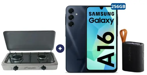 COCINA "SUPERIOR" DE MESA  2 HORNILLAS, ACERO BRILLANTE,POTENCIA 1.95KW x 2 CON CONEXIÓN + CELULAR SAMSUNG GALAXY A16 6.7"  8GB RAM 256GB Negro + PARLANTE PORTATIL XIAOMI SOUND POCKET 5 W BT 5.4 NEGRO - 4508029 - 7