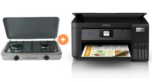 COCINA "SUPERIOR" DE MESA 2 HORNILLAS, ACERO BRILLANTE,POTENCIA 1.95KW x 2 CON CONEXIÓN + IMPRESORA MULTIFUNCIONAL EPSON WIFI 4260 DUPLEX WIFI - 4508029 - 9