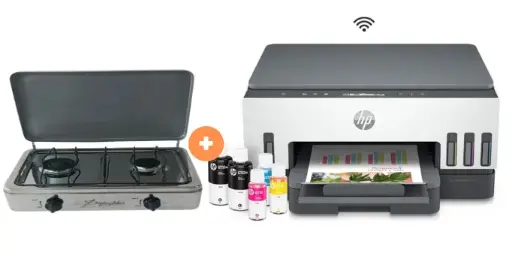COCINA "SUPERIOR" DE MESA 2 HORNILLAS, ACERO BRILLANTE,POTENCIA 1.95KW x 2 CON CONEXIÓN + IMPRESORA MULTIFUNCIONAL HP Smart Tank 720 Duplex, Tinta Continua, Color, Wi-Fi, Smart App, Escaner.- 4508029 - 10