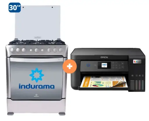 COCINA INDURAMA 30" 6 HORNILLAS PARMA + IMPRESORA MULTIFUNCIONAL EPSON WIFI 4260 DUPLEX WIFI.- 4506414 - 6