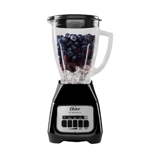 Licuadora OSTER KALIMAN 1.5Lt Col..NEGRO 500W 2 VELOC.+ PULSO LENTO + PULSO RÁPIDO  BLSTKAG