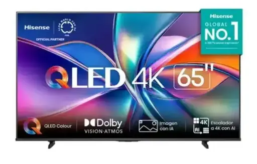 TELEVISOR SMART TV HISENSE 4K ULTRA HD 65" 65Q6QV VIDAA