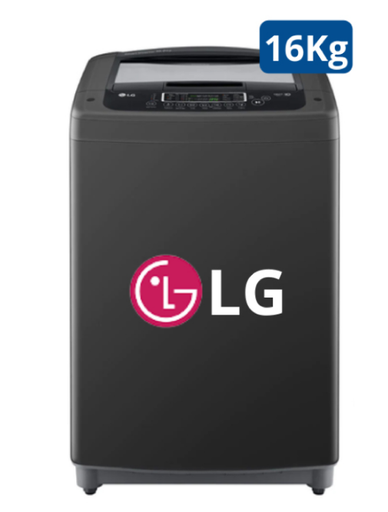 Lavadora LG de 16kg carga superior Smart Inverter con TurboDrum™, negro claro - WT16BPB