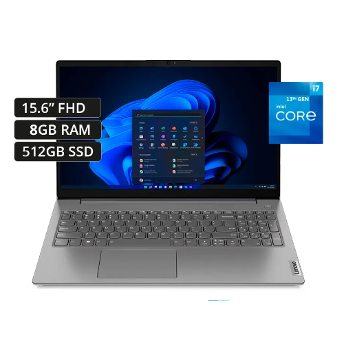 LAPTOP LENOVO 15.6" FHD Core i7-1355U (10N/12SUB) 13va GEN RAM 8GB DDR4 512G SSD Windows 11 Color IRON GREY